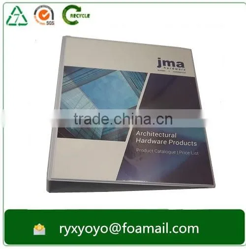 wholesale a4 size 3 ring binder pvc file folder