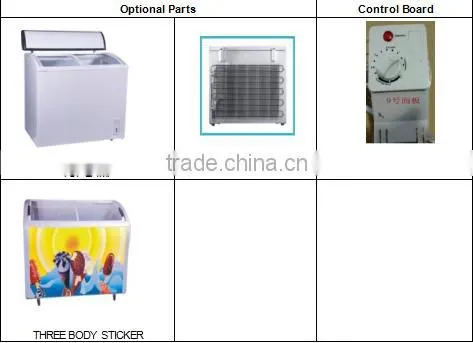 curved glass ice cream freezer display