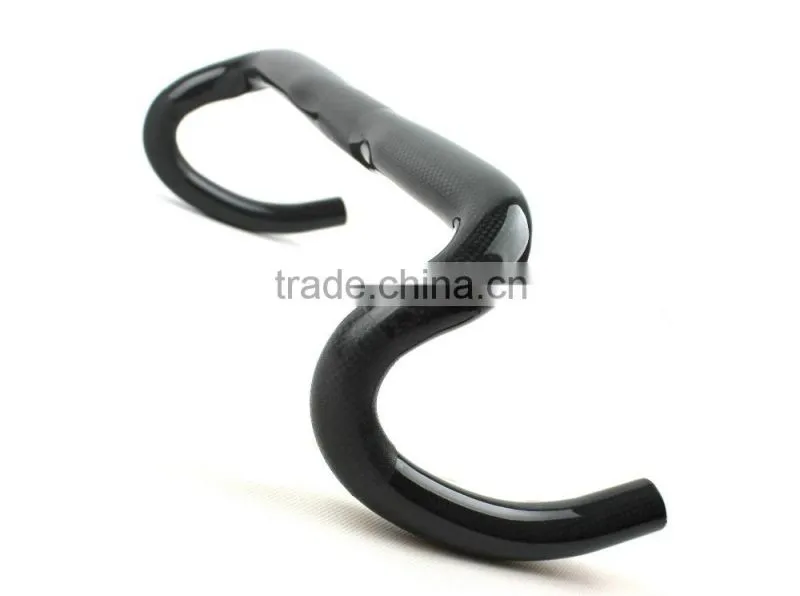 Top quality Toray T700 full Carbon 400/420/440mm road bicycle handlebar 700C road bicycle handlebar