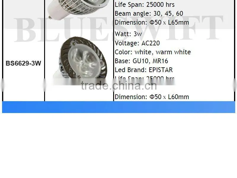 Waterproof outdoor high power solar power 6w led spot light