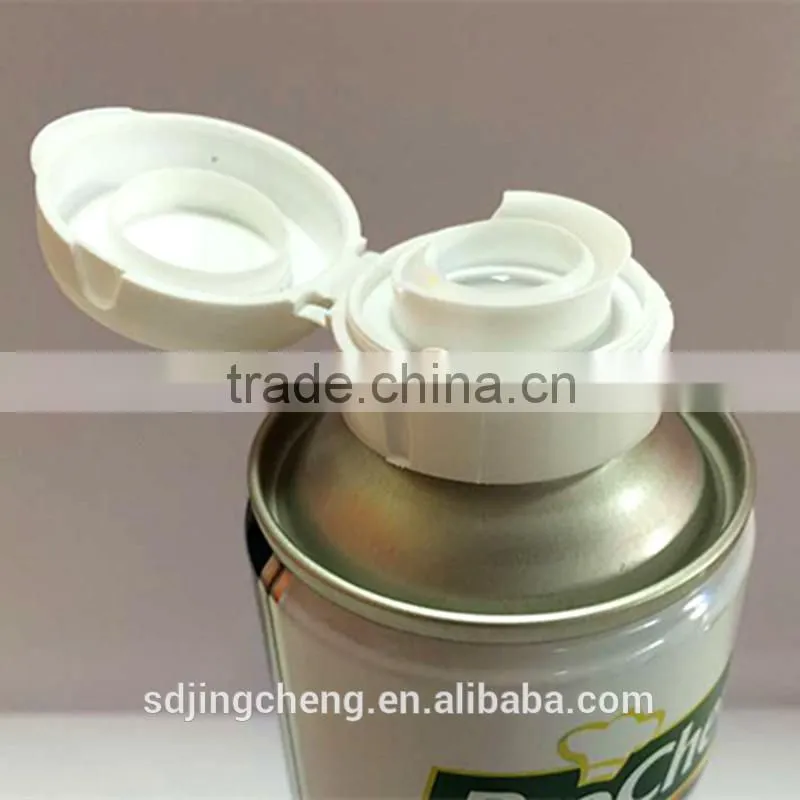 aluminum aerosol cans wholesale with 27mm plastic oil flip top cap