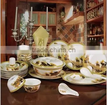 56 pcs dinner plates set