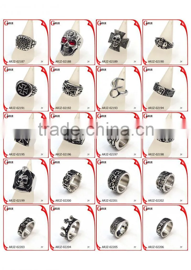 boys rings fashion titanium stainless steel ring