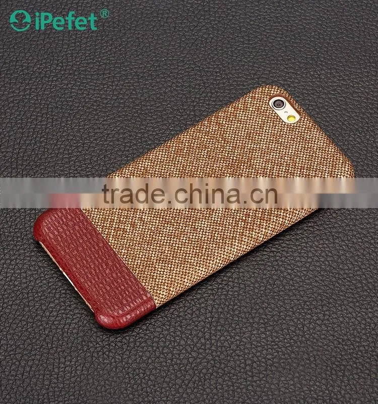 Leather back cover case mobile phone leather case for iPhone 6 case