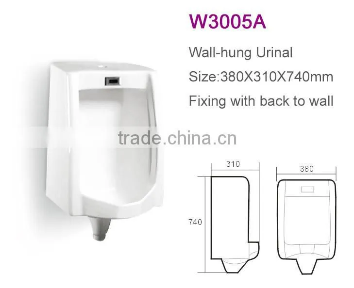 High quality wall mounted white ceramic urinal W3005