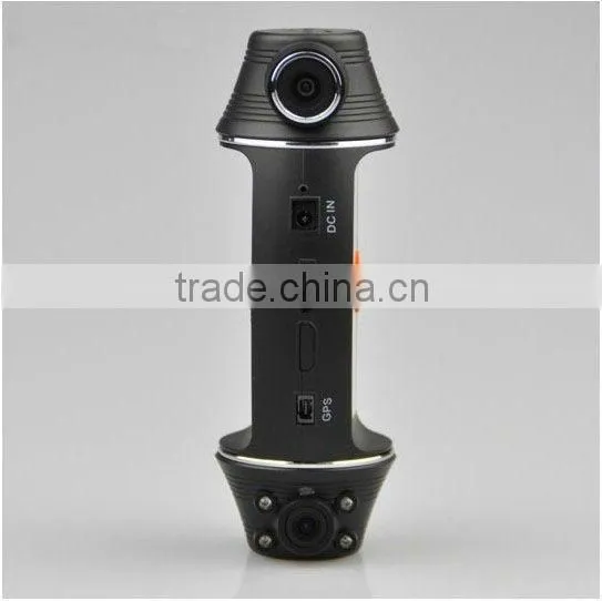 2.7" TFT LCD GPS Logger full hd 1080p dual camera car dvr