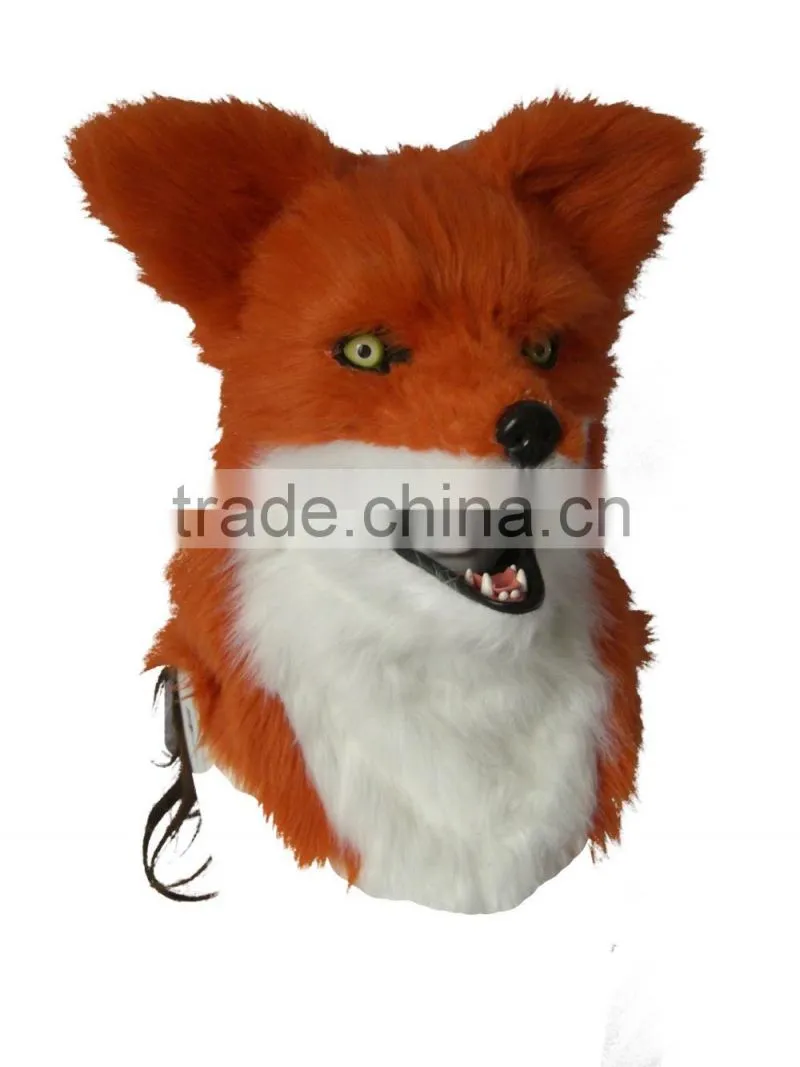 head rubber latex masks 2016 fox mask Simple design masquerade halloween animal party mask
