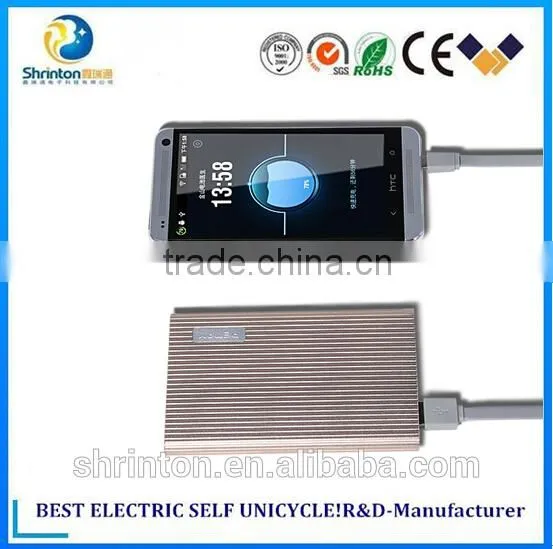 2015 new portable usb charger 8000mah bluetooth power bank