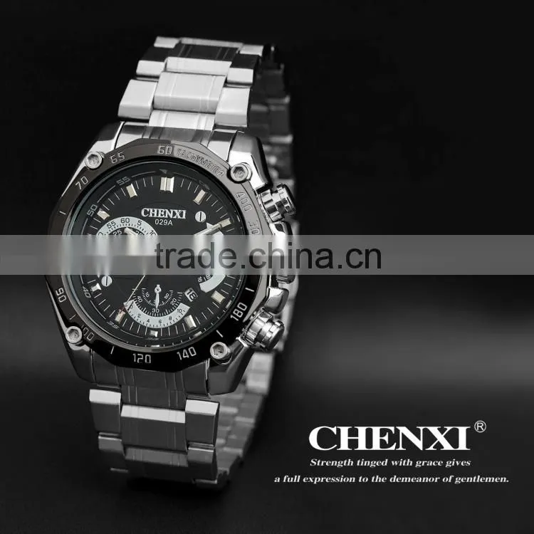Germany best popular wrist watch, TOP quality water resistant sport watch with date 029AMD