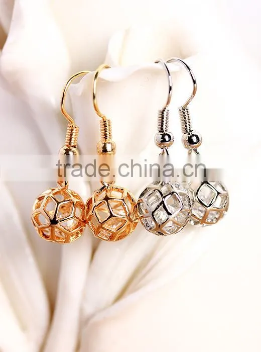 Fashion crystal hoop earrings clear white rhinestone earrings bridal earrings