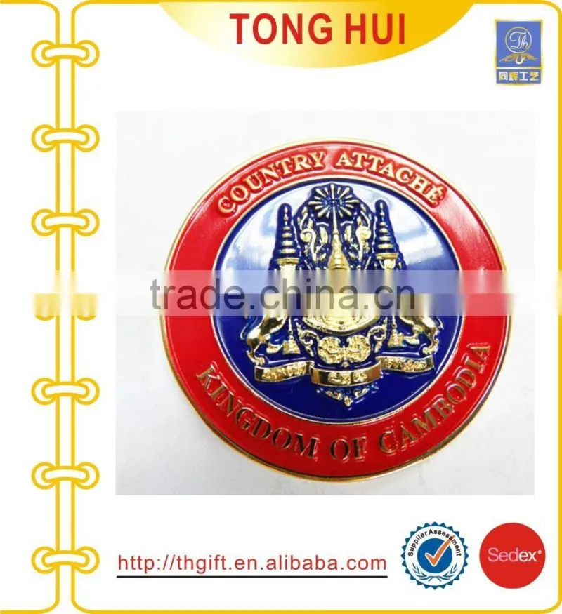 Acrylic box Bronze Antique metal coin souvenirs