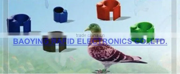White bird foot ring Qr code anti-counterfeiting ring foot