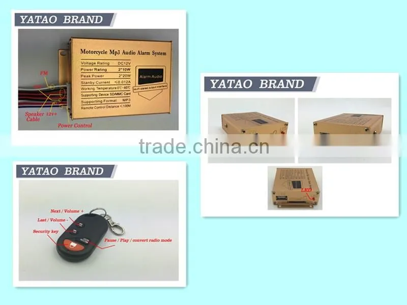 Motorcycle amplifier wifi home alarm system 3g alarm system