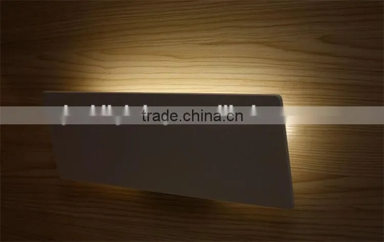 Indoor Residential decorative 7W aluminum wall lamp for hotel headboard
