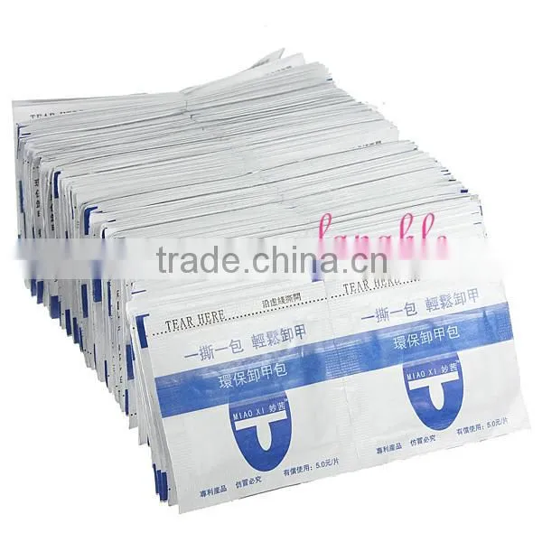 Good quality nail remover bag cotton paper pad uv nail gel remover