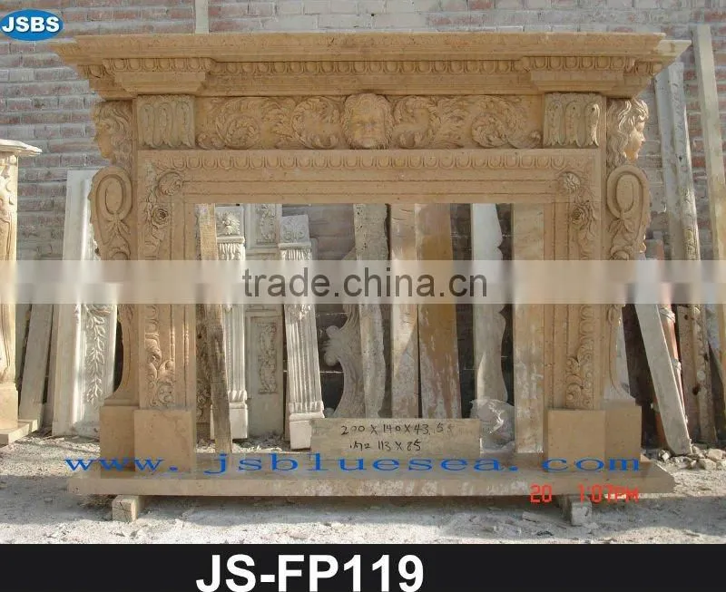 Home decorative antique fireplace frame