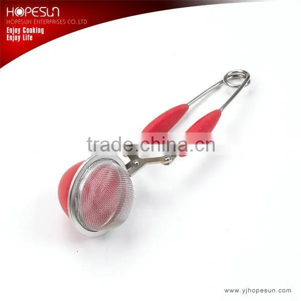 HS-TI109 stainless steel tea ball with TPR