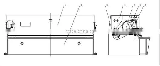 Stainless Steel Shearing Machine,Cutting Machine of QC12Y,Hydraulic Shearing Machine