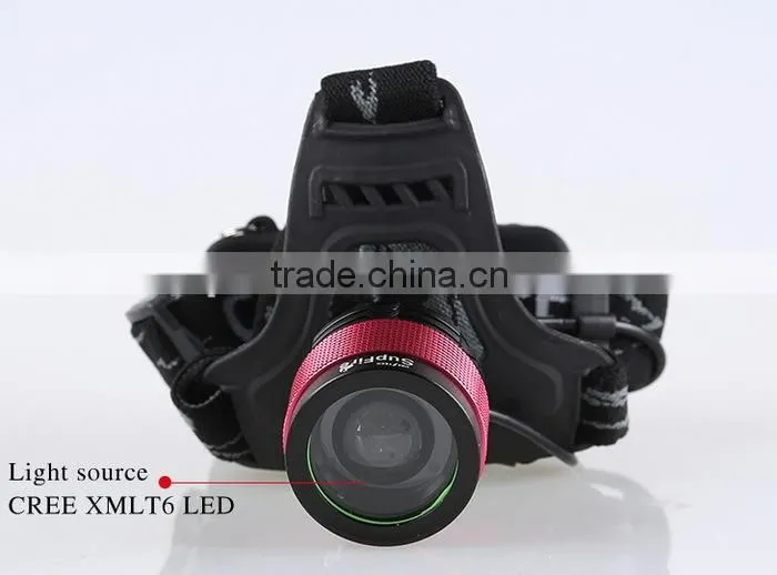18650 lithium battery headlamp high power zoom headlamp
