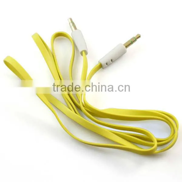 3ft Flat 3.5mm Male To Male Audio Cable