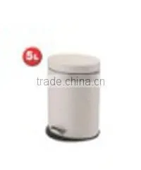 Stainless steel trash can