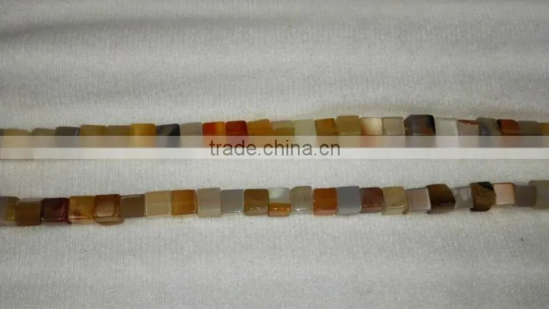 Factory Wholesale 4mm/ 6mm/8mm/10mm/12mm Natural Assorted Loose Gemstone Cube Beads