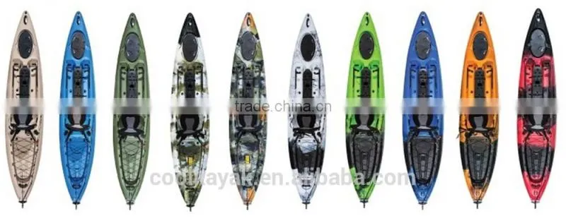 12ft one seater plastic fishing kayak sale