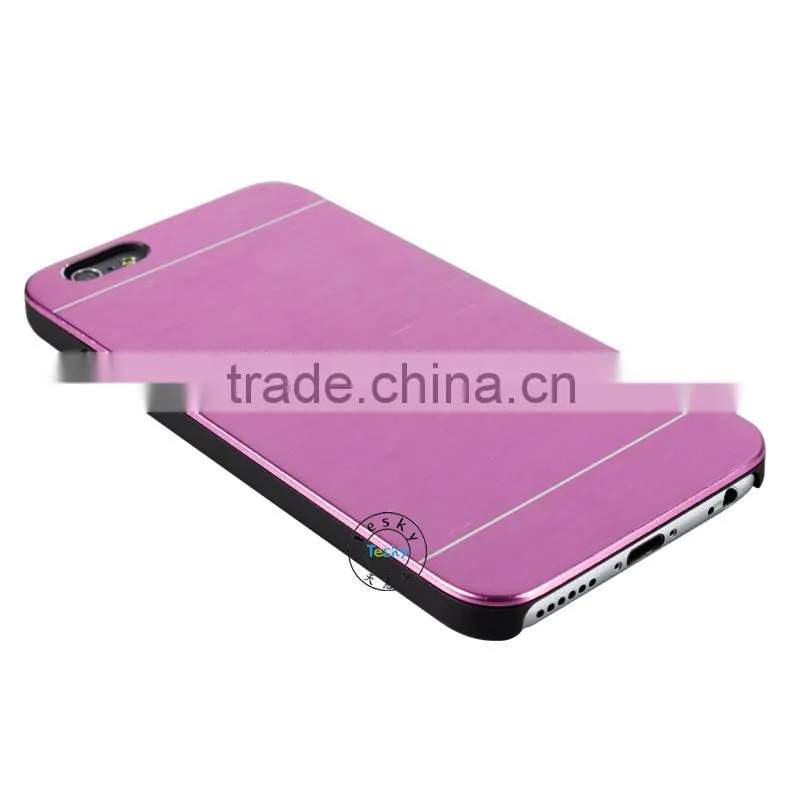 hybrid pc+metal cover case for iphone6, cover case for iphone6