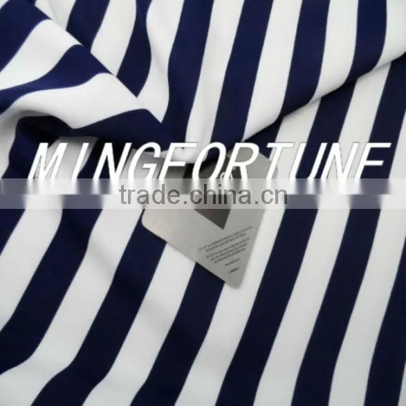 Stripe printng nylon underwear lycra fabric