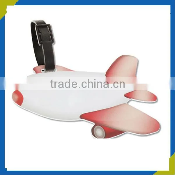 Customized made luggage tags airplane luggage tag aircraft logo rubber tag