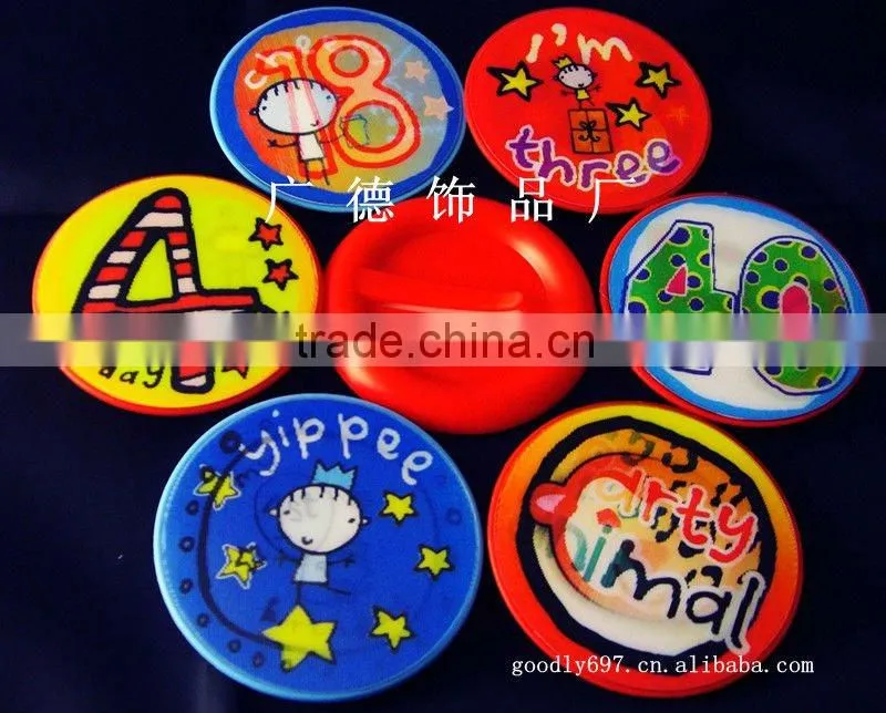 High quality Decorate gifts for Apparel--Monkey rubber pvc badge/hard pvc badge