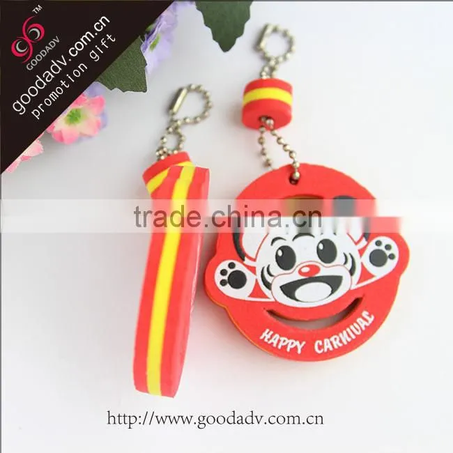 Cheap promotion custom high quality eco-friendly eva foam keychain