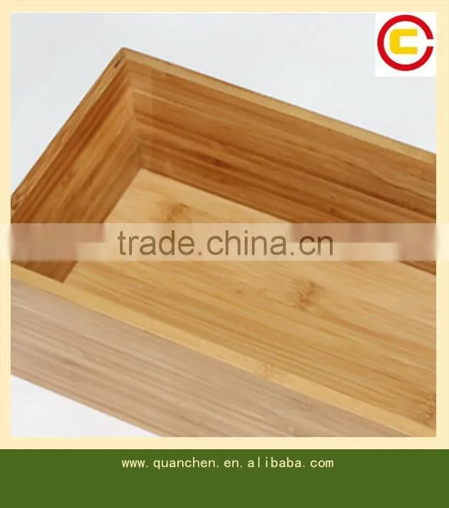 Customized bamboo box without lid