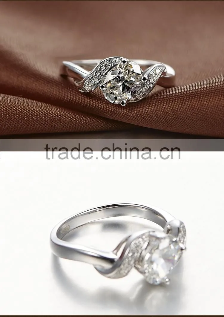 infinite New Collection Micro Pave Setting 925 Silver Ring custom clover ring of lucky for young lady