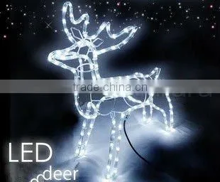 christmas lights drape LED magic colour christmas lights for outdoor project/LED 3D motif christmas deer snowman