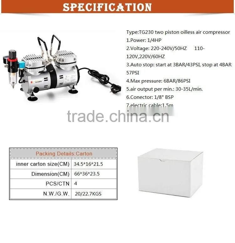 model&hobby paint air compressor TG230