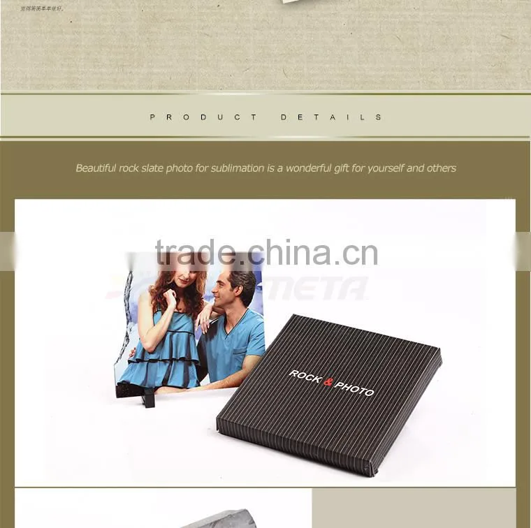 Sunmeta factory directly 3D sublimation blank rock photo SH08 20*20cm
