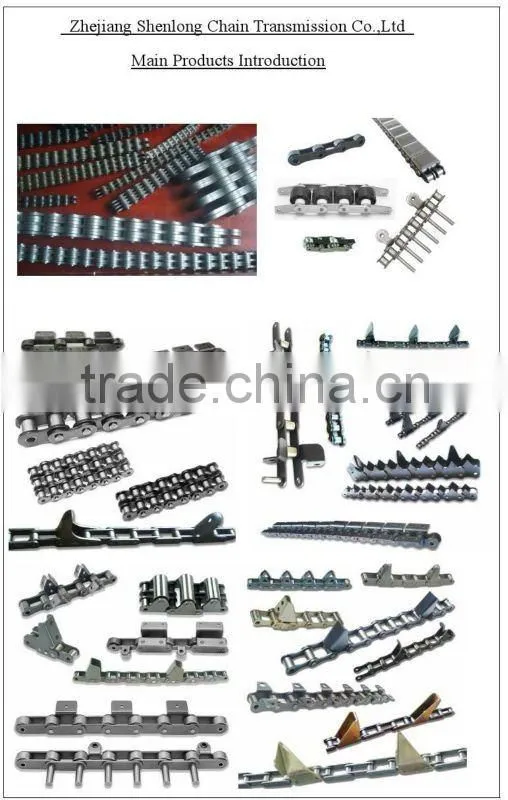 Short pitch duplex roller chain 100-2 with dacromet plated