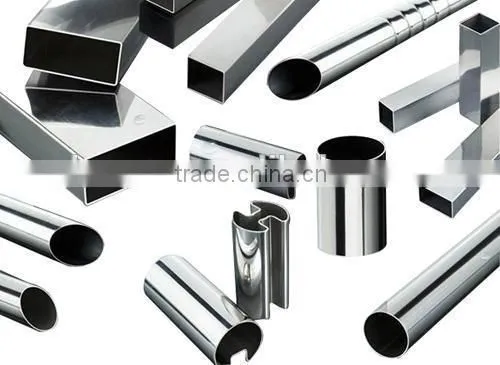 stair railing stainless steel slotted tube for 16mm glass