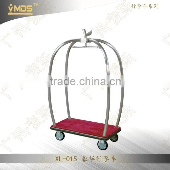XL-007 Five Stars Stainless Steel Bellman Luggage Cart/Trolley