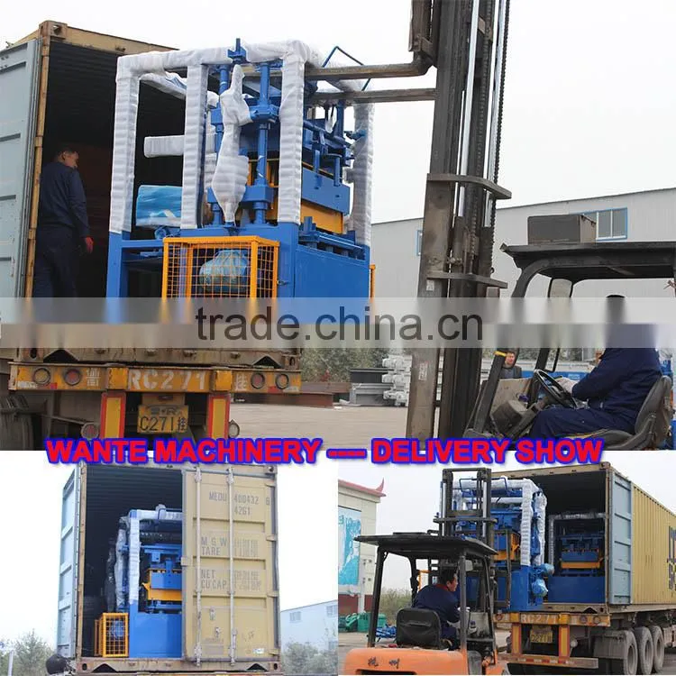 2016 WANTE MACHINERY QT4-24 BLOCK MACHINE LINE DELIVERING TO PHILIPPINES