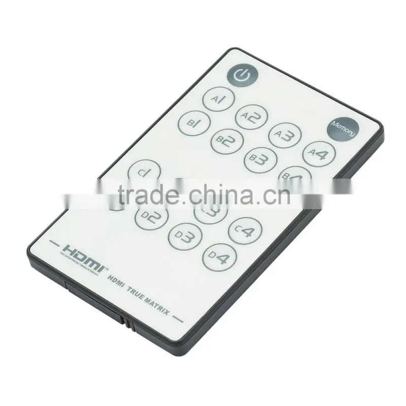 CHEERLINK 4-In 4-Out Full HD 1080P Support 3D True Matrix 4*4 w/ Remote Control - Black