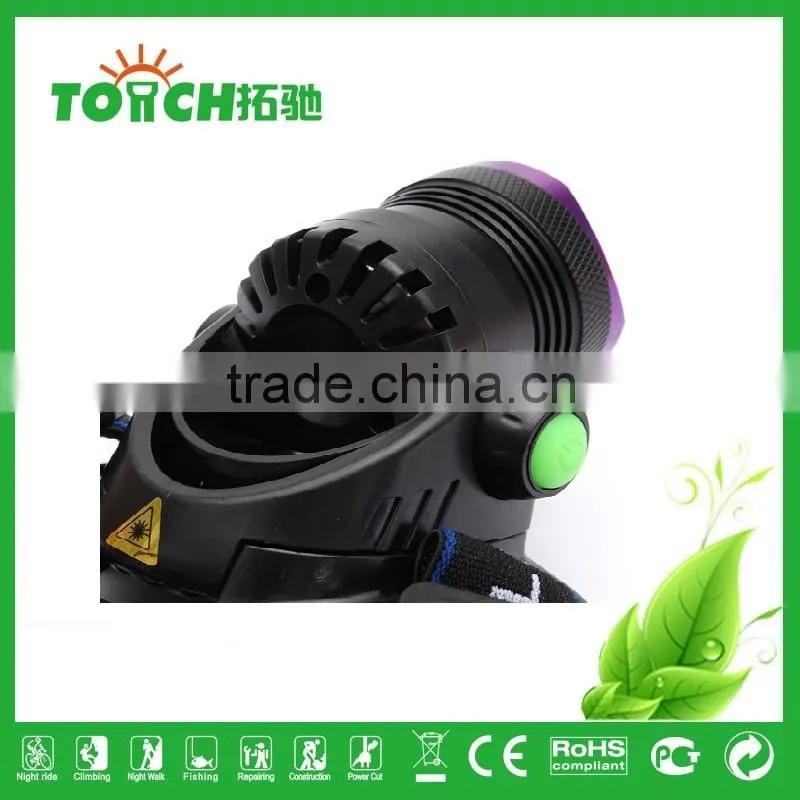 2000 Lumens 3 Modes LED Headlight Flashlight High Power Frontal Lantern Zoomable Head Light Torches Power By2* 18650 Headlamp