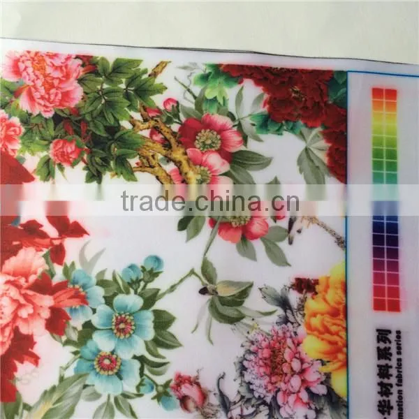 popular thickner silk textile dye sublimation fabric