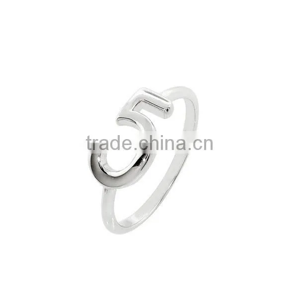 Best selling 925 Sterling Silver eternally Haute Stackable Number Rings