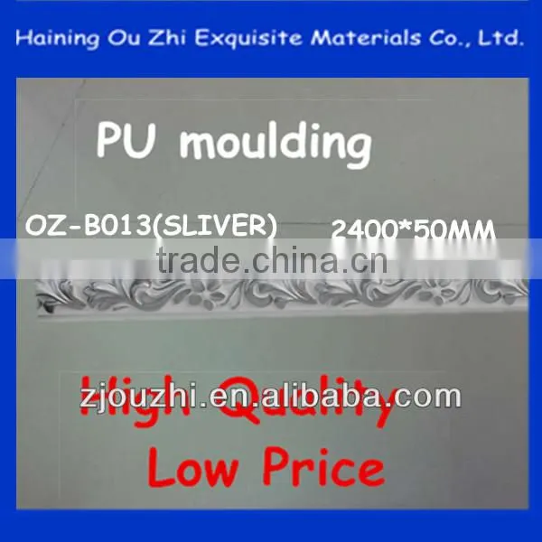 2014 hot sale waterproof pu cornice mouldings for wall decoration
