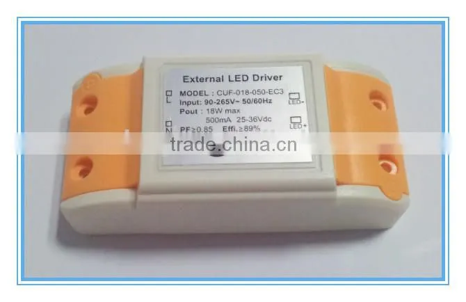 slim led driver 18w constant current 320ma