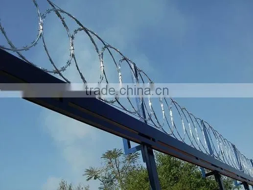 Electro-galvanized razor wire/razor barbed wire mesh fence with surprise price