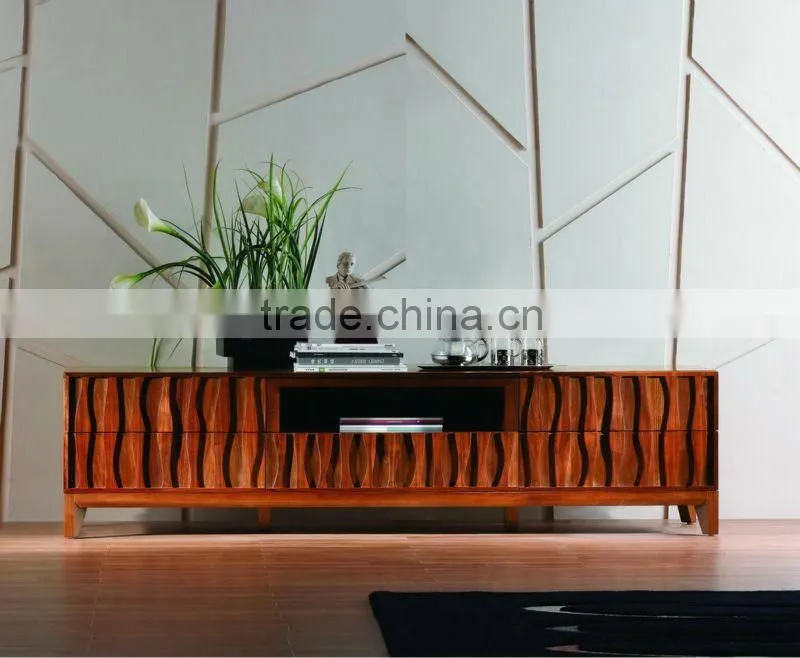 Modern solid wood living room wall unit