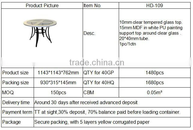 dining room furnitre dining tables glass HD109